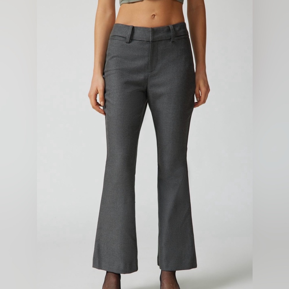 UO FLARED GREY TROUSERS